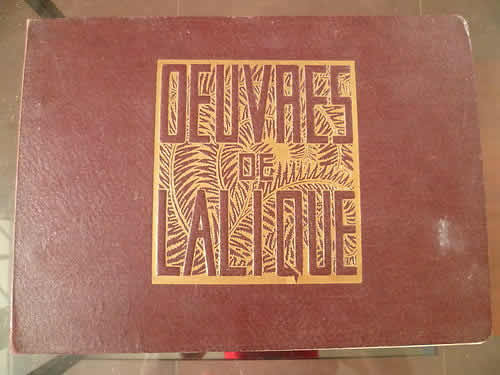 R. Lalique Oeuvres De Lalique 1932 Catalogue