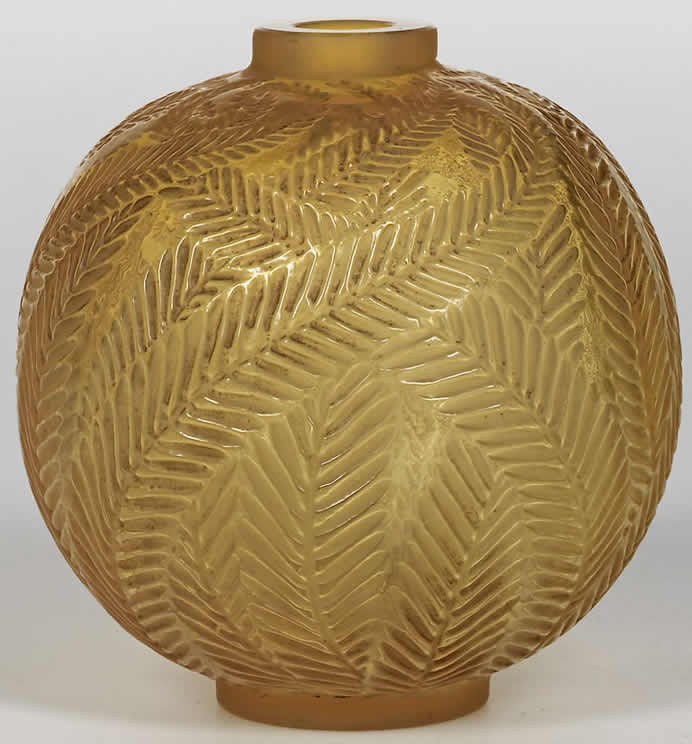 Rene Lalique Palmes Vase