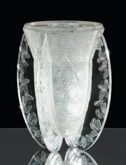 Rene Lalique Papillons Vase