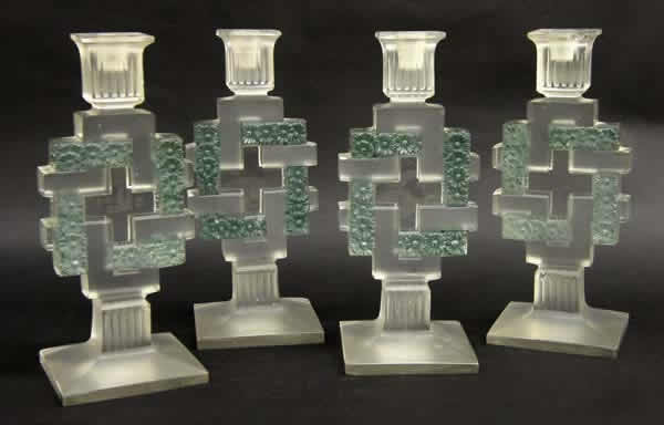 R. Lalique Paquerettes Candleholder