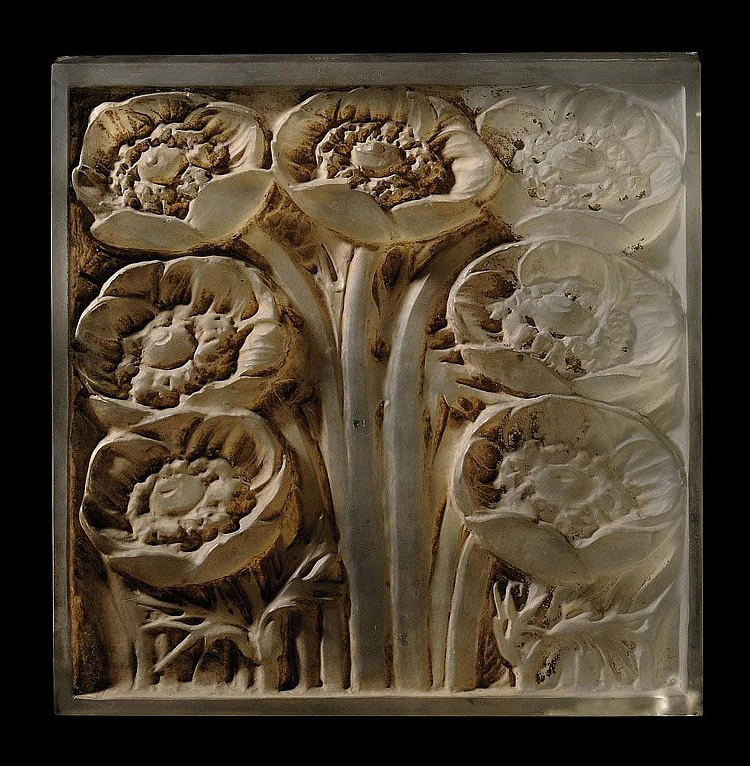 Rene Lalique Pavots Panel