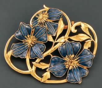 Rene Lalique Brooch Pensees