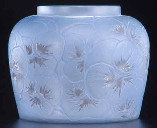 R. Lalique Pensees Vase