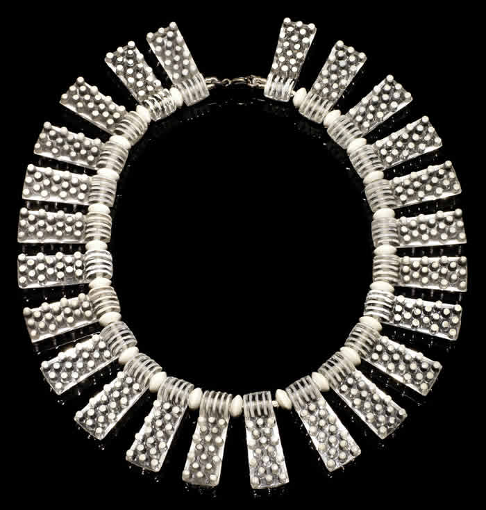 R. Lalique Plaquettes Perlees Necklace
