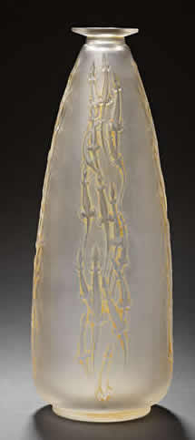 R. Lalique Quatre Groupes De Lezards Vase