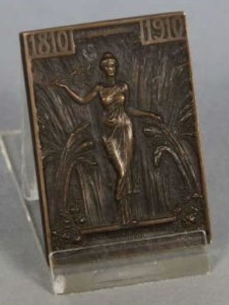 R. Lalique Republica De Chile Primer Centenario Plaquette