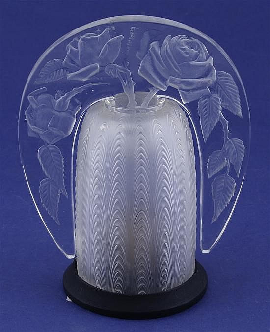R. Lalique Roses Lamp