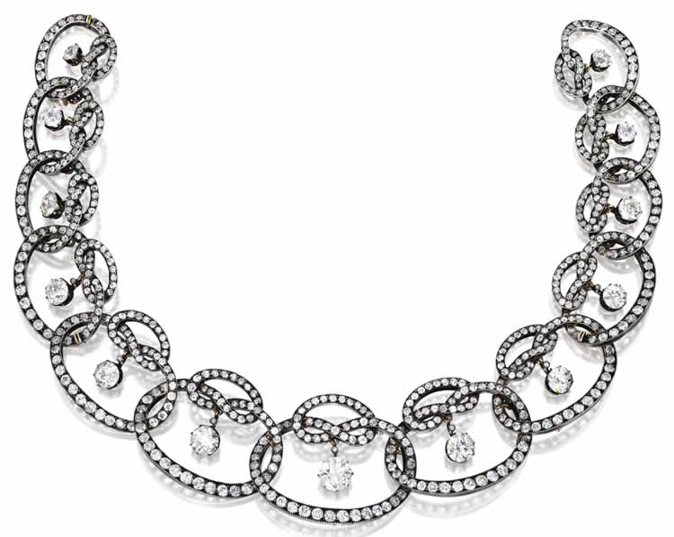 Rene Lalique Necklace Ruban De Diamant