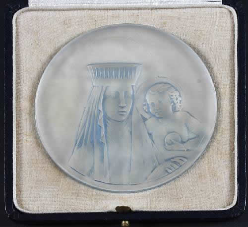 R. Lalique Sainte Vierge Medallion