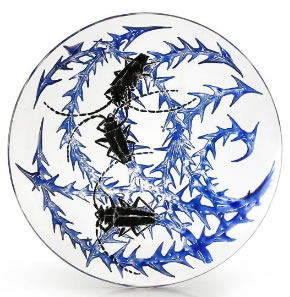 Rene Lalique Scarabees Plate