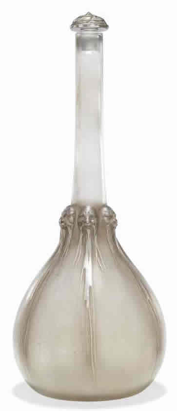 R. Lalique Six Tetes Decanter