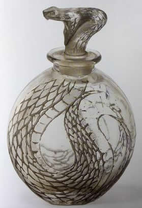 R. Lalique Snake Perfume Bottle