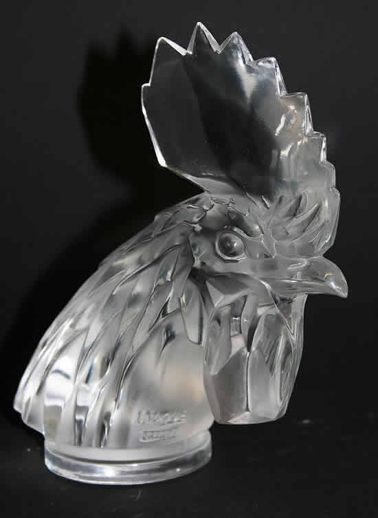 R. Lalique Tete De Coq Hood Ornament