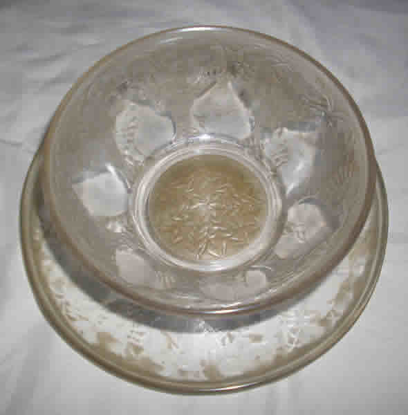 R. Lalique Vases Bowl and Plate