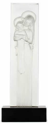 R. Lalique Vierge a L'Enfant Statue
