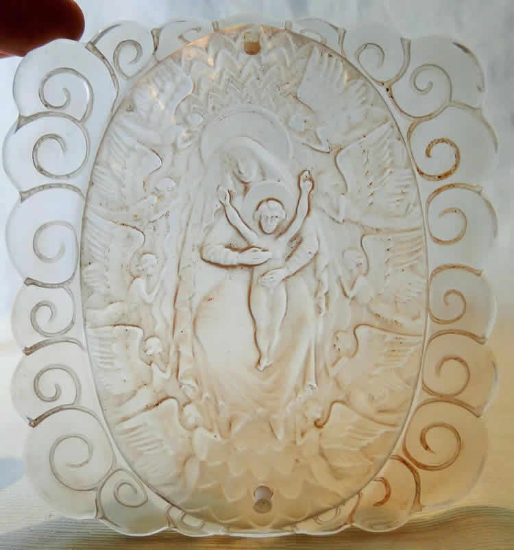 R. Lalique Vierge Aux Anges Plaque