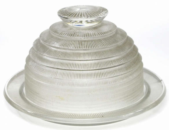 Rene Lalique Wingen Cheese Dome