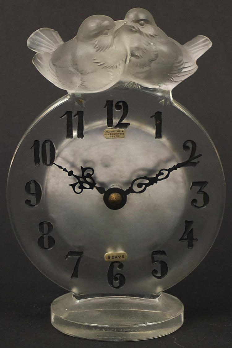 R. Lalique Antoinette Clock