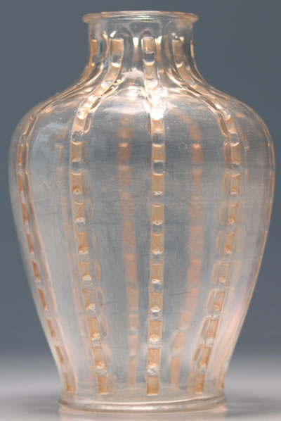 R. Lalique Bandes De Roses Vase