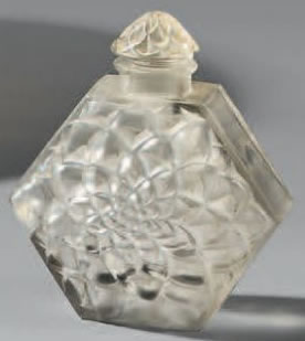 R. Lalique Dahlia Houbigant Perfume Bottle