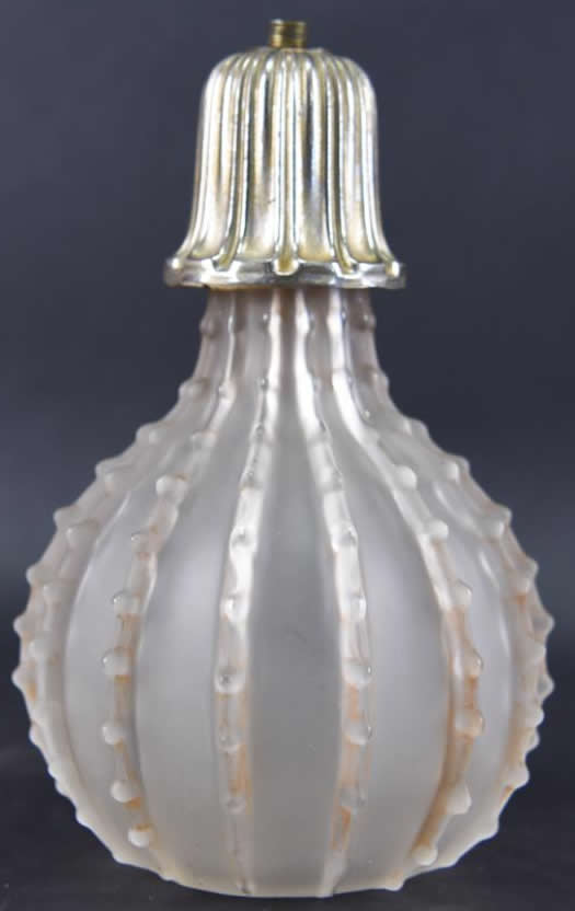 R. Lalique Dentele Vase Lamp