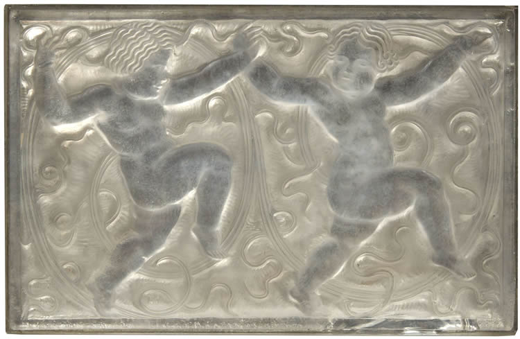 R. Lalique Deux Cherubins Panel