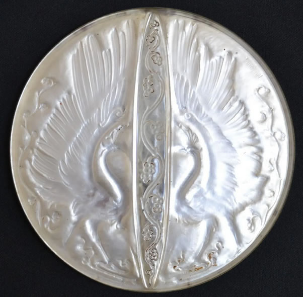 R. Lalique Deux Oiseaux Hand Mirror