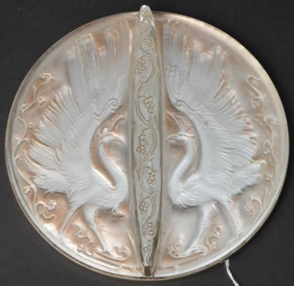 R. Lalique Deux Oiseaux Hand Mirror