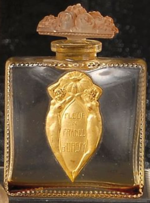 R. Lalique Fleur De France Perfume Bottle
