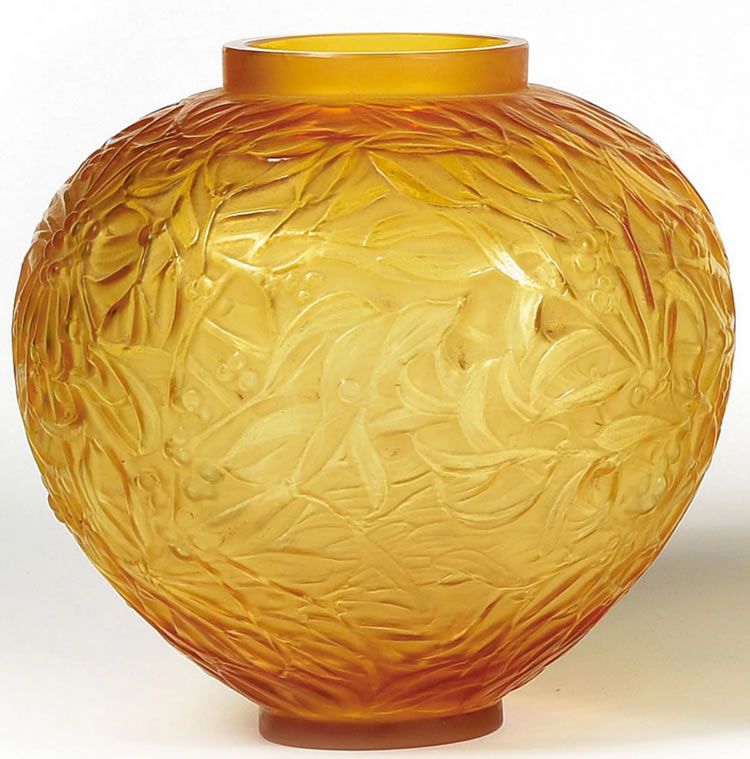 Rene Lalique Vase Gui
