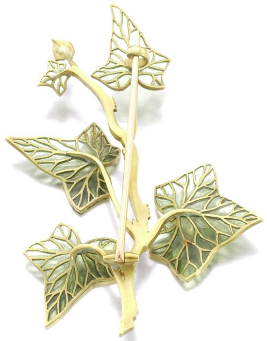 R. Lalique Hedera Helix Brooch 2 of 2