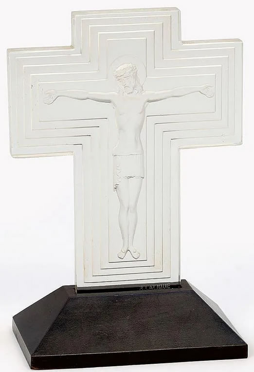 R. Lalique Jesus Christ Statue