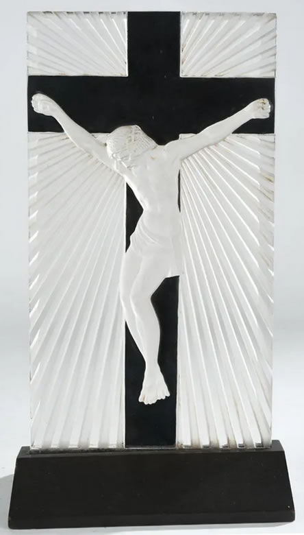 R. Lalique Jesus Statue