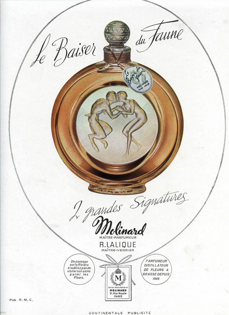 R. Lalique Le Baiser Du Faune Magazine Ad