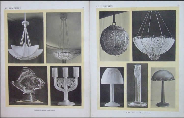 R. Lalique Le luminaire Et Les Moyens D'Eclairages Nouveaux Exposition Internationale Des Arts Decoratifs Modernes Paris 1925 Catalogue