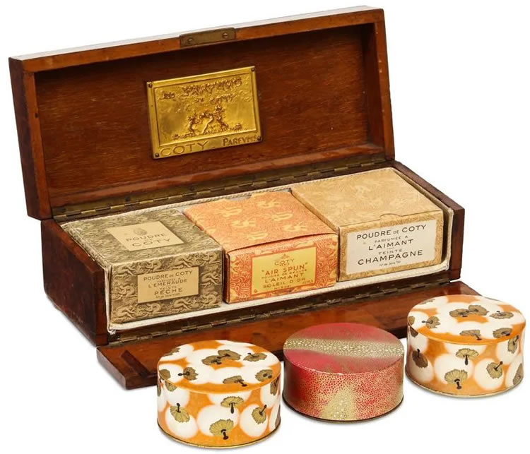 Rene Lalique Les Parfums De Coty Powders Display Box