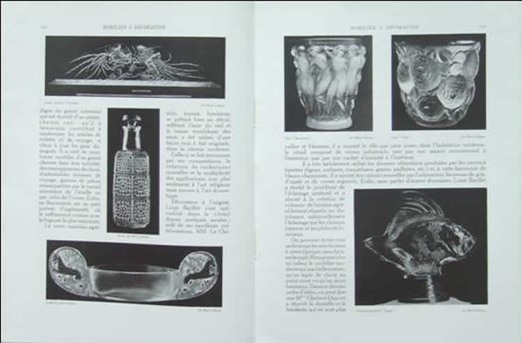 R. Lalique Mobilier Et Decoration August 1928 Magazine