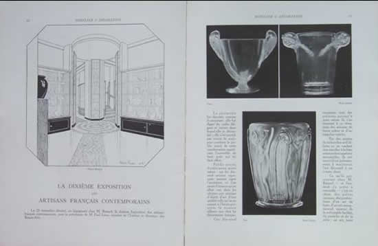 R. Lalique Mobilier Et Decoration 1927 February No. 2 Magazine