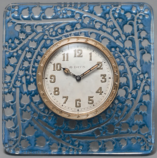 R. Lalique Muguet-B Clock
