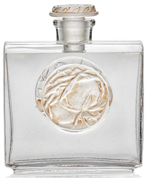 R. Lalique Rose D'Heraud Perfume Bottle