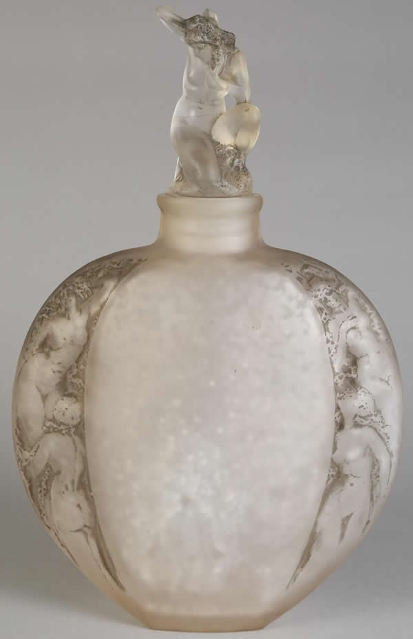 R. Lalique Sirenes Avec Bouchon Figurine Vase