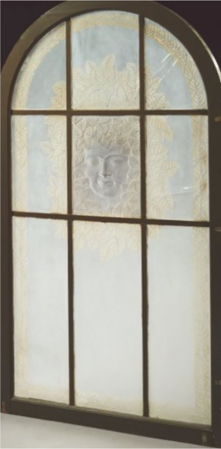 R. Lalique Tete De Femme Aux Feuillages Panel