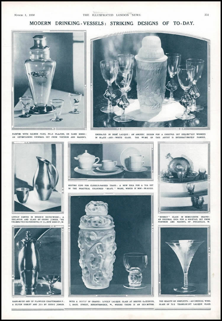 R. Lalique The Illustrated London News March 1, 1930 Article