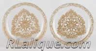 Rene Lalique Plate Chiens