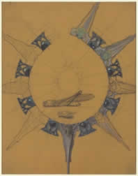 Rene Lalique Drawing Jewelry