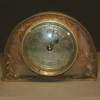 R Lalique Clock Moineaux