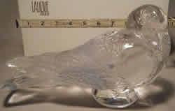 Pigeon Gand Lalique France Crystal Modern Statue