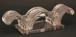Porquerolles Lalique France Crystal Modern Candleholder