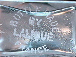 Couer Joie Perfume Bottle Made By Lalique France Modern Crystal Signature Example No. 3