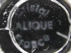 Cristal Lalique France Modern Signature Example No. 2